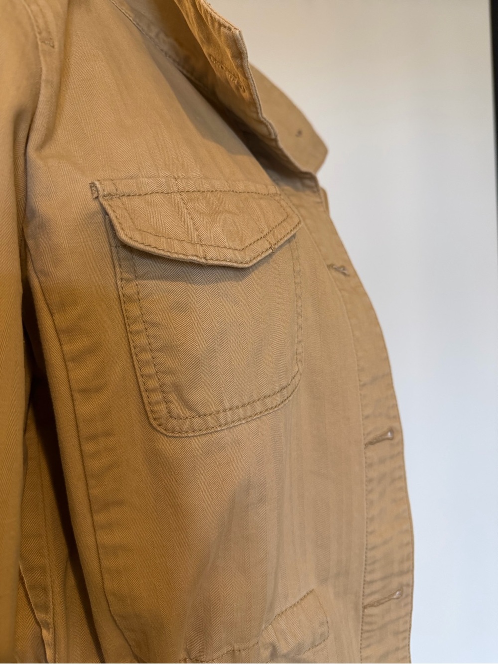 Talbots Khaki Field Jacket with Button Front - Picture 5 of 11
